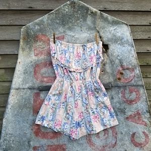 VTG 80s Muted Florals Romper